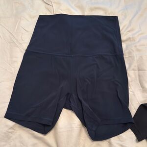 Navy lululemon biker shorts size 6